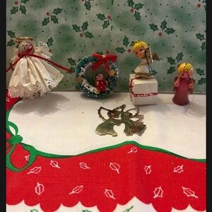 Vintage Angel Xmas Ornaments